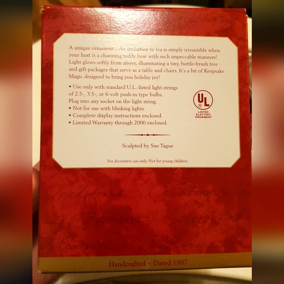 Vintage 1997 Hallmark Keepsake Teapot Ornament - Picture 3 of 6